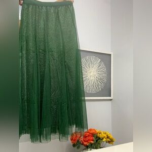 Women’s Emerald Green Tulle Skirt